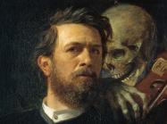 Arnold Böcklin, Self-Portrait with Death Playing the Fiddle, 1872. Oil on canvas. Nationalgalerie der Staatlichen Museen zu Berlin.