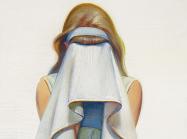 Wayne Thiebaud, Detail of Toweling Off, 1968. Oil on canvas; 29 7:8 x 23 ¾ in.