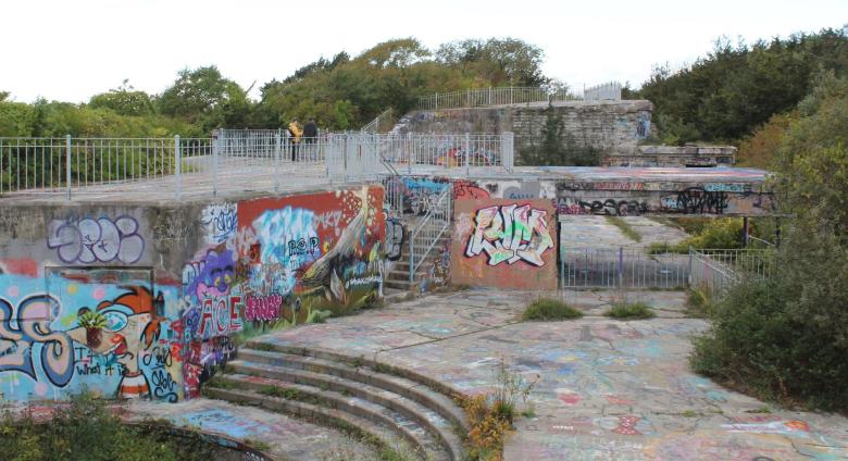 Fort Wetherill State Park in Jamestown, Rhode Island. 2018.