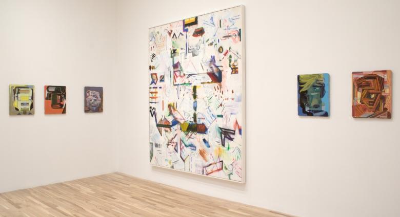 Installation view, Elmer Bischoff/Tom Burckhardt: A Dialogue, George Adams Gallery, New York, 2022.