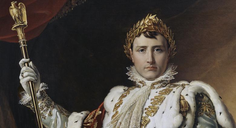 François Gérard, Detail of Portrait of Napoleon Bonaparte, 1805.