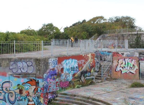 Fort Wetherill State Park in Jamestown, Rhode Island. 2018.