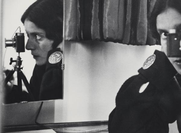 Ilse Bing (German, 1899–1998), Self-Portrait with Leica, 1931. Gelatin silver print. 10 1/2 x 12 in. (26.7 x 30.5 cm).