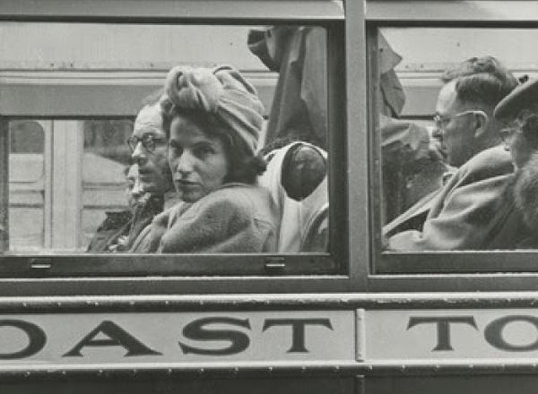 Esther Bubley, Coast to Coast, SONJ, 1947. Gelatin silver print, 6 1/2 x 10 inches.