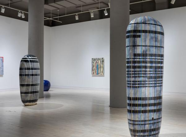 Installation View of Jun Kaneko at Locks Gallery in 2021.