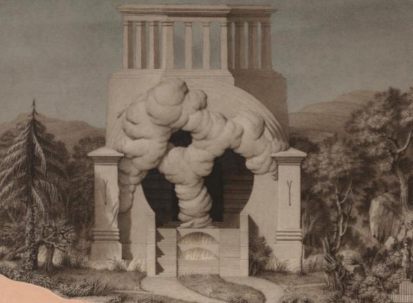 Jean-Jacques Lequeu, Temple of Divination drawing, from Civil Architecture.