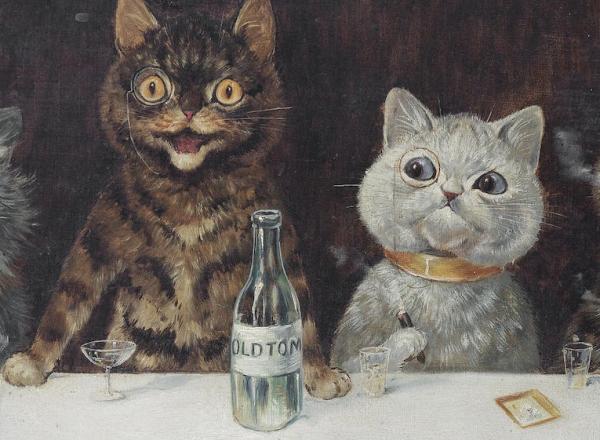 Louis Wain, The Bachelor Party, 1939.