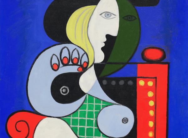 Pablo Picasso, Femme à la montre 1932, oil on canvas, 51 ¼ x 38 inches. Courtesy of Sotheby's.