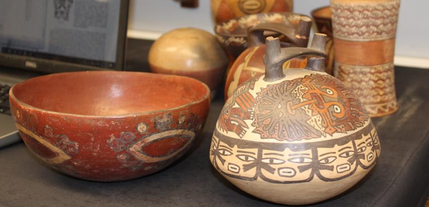 nasca pottery from the cornell collection, photo and research on said collection by Cristina Stockton-Juarez.